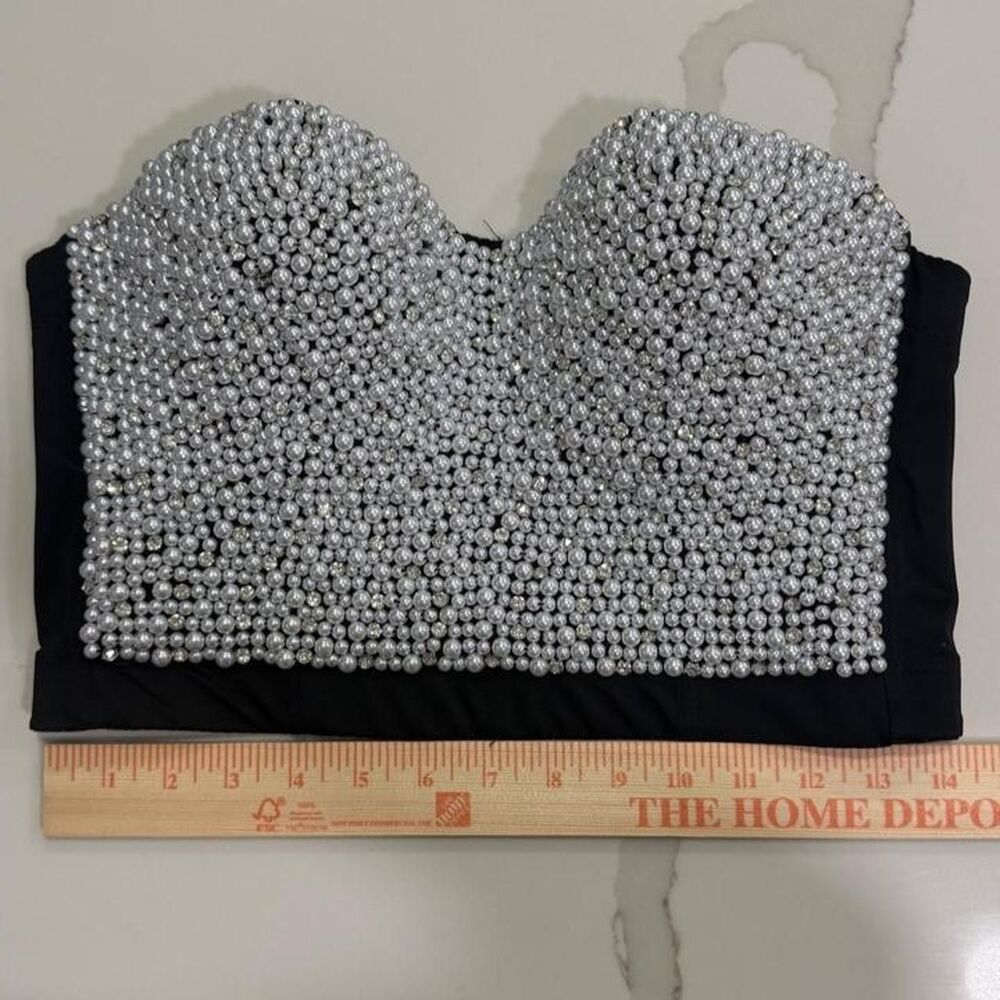 Pearl & Rhinestone Corset - Picture 4 of 4